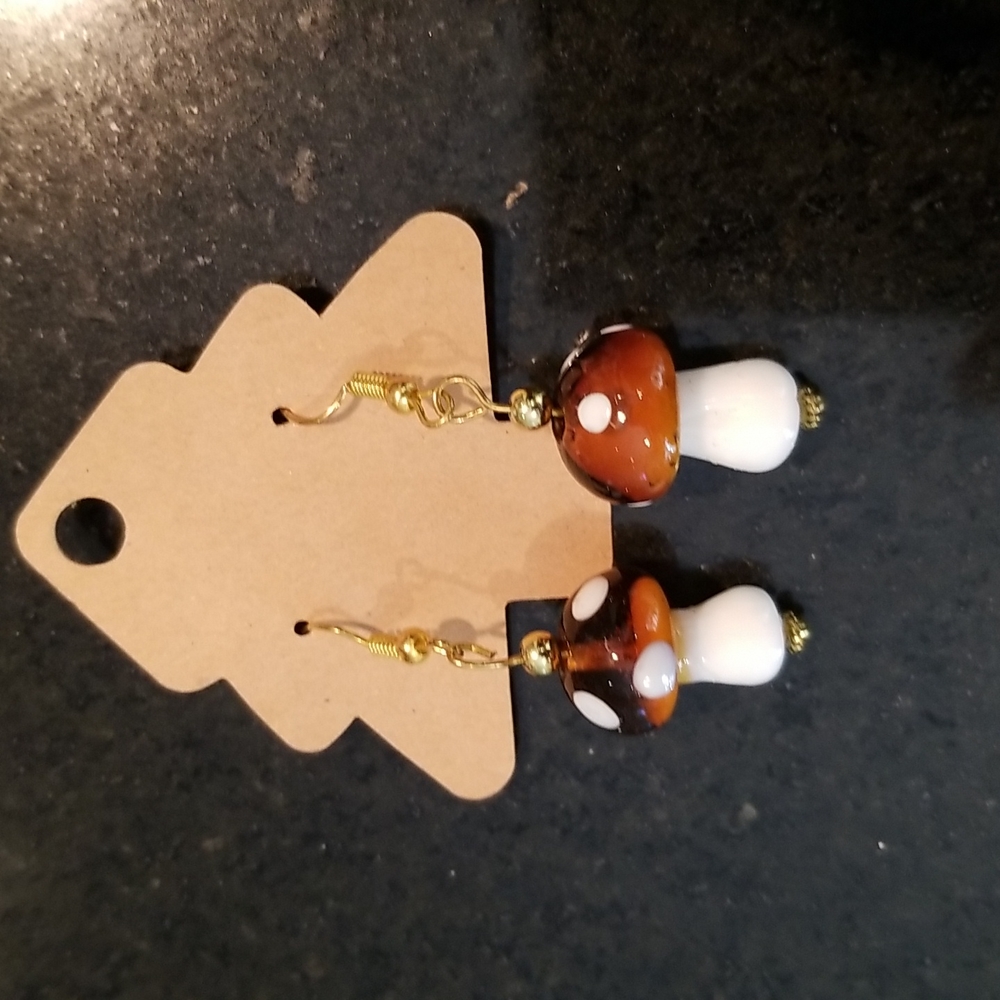 Fall Mushroom Earrings